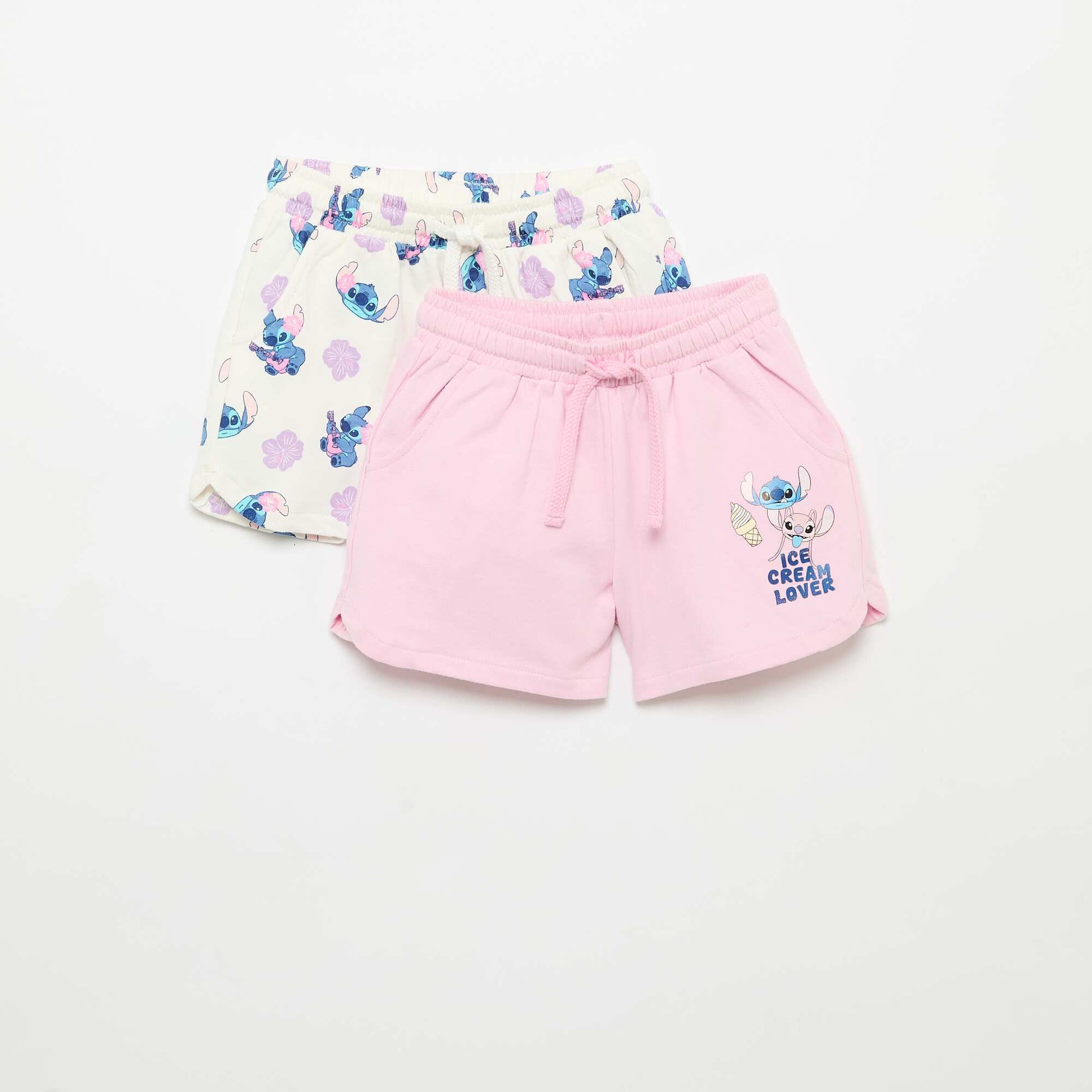 2-pack of 'Disney' unbrushed fleece shorts PURPLE