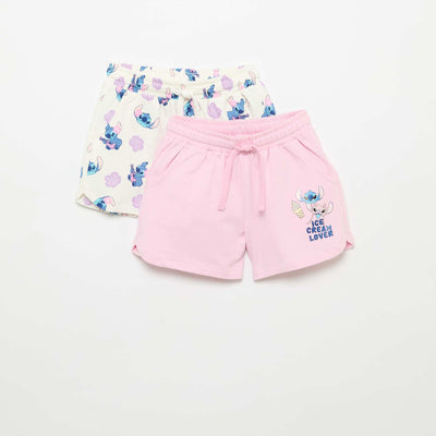 2-pack of 'Disney' unbrushed fleece shorts PURPLE