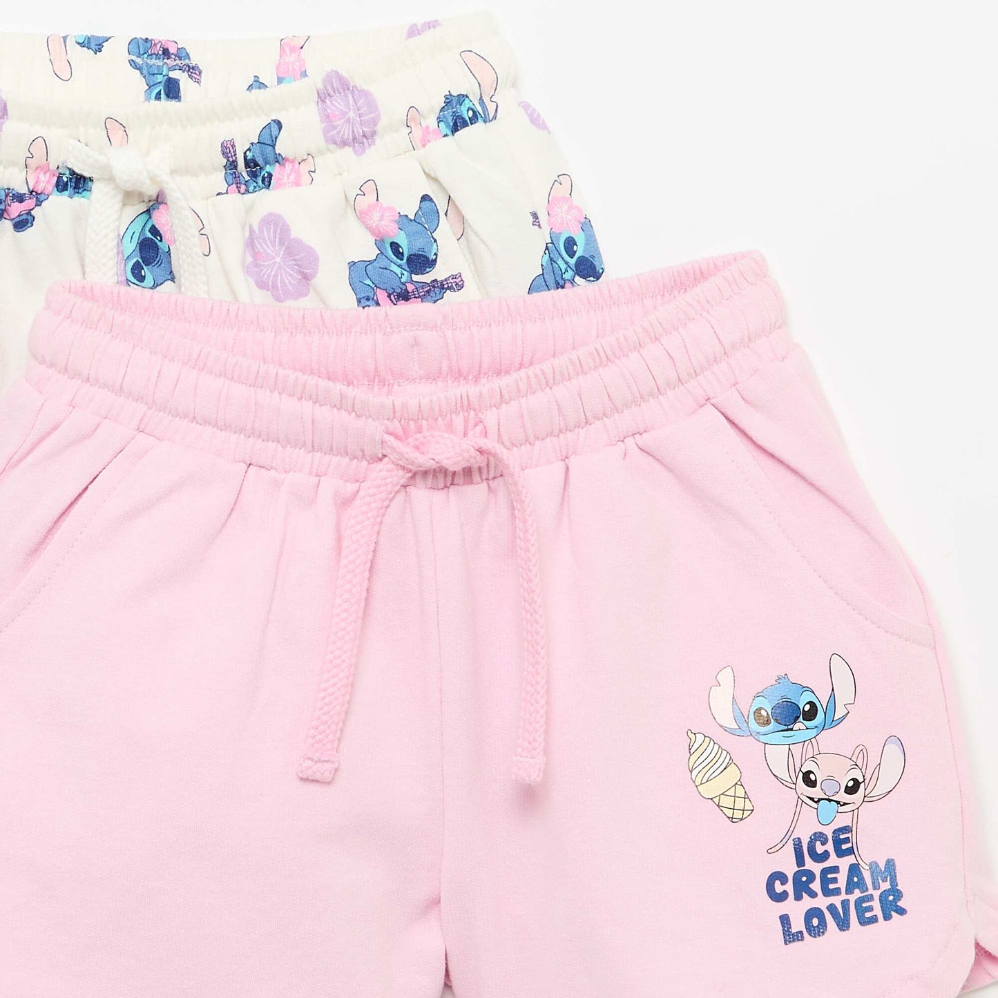 2-pack of 'Disney' unbrushed fleece shorts PURPLE