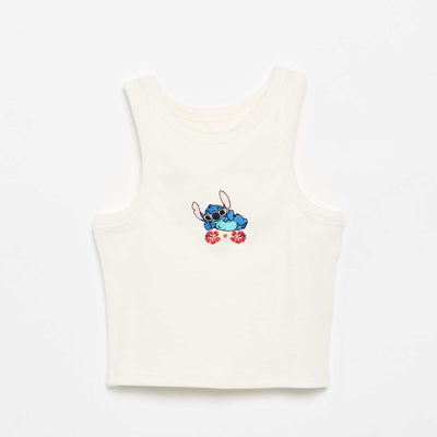 'Disney Stitch' Tank Top WHITE