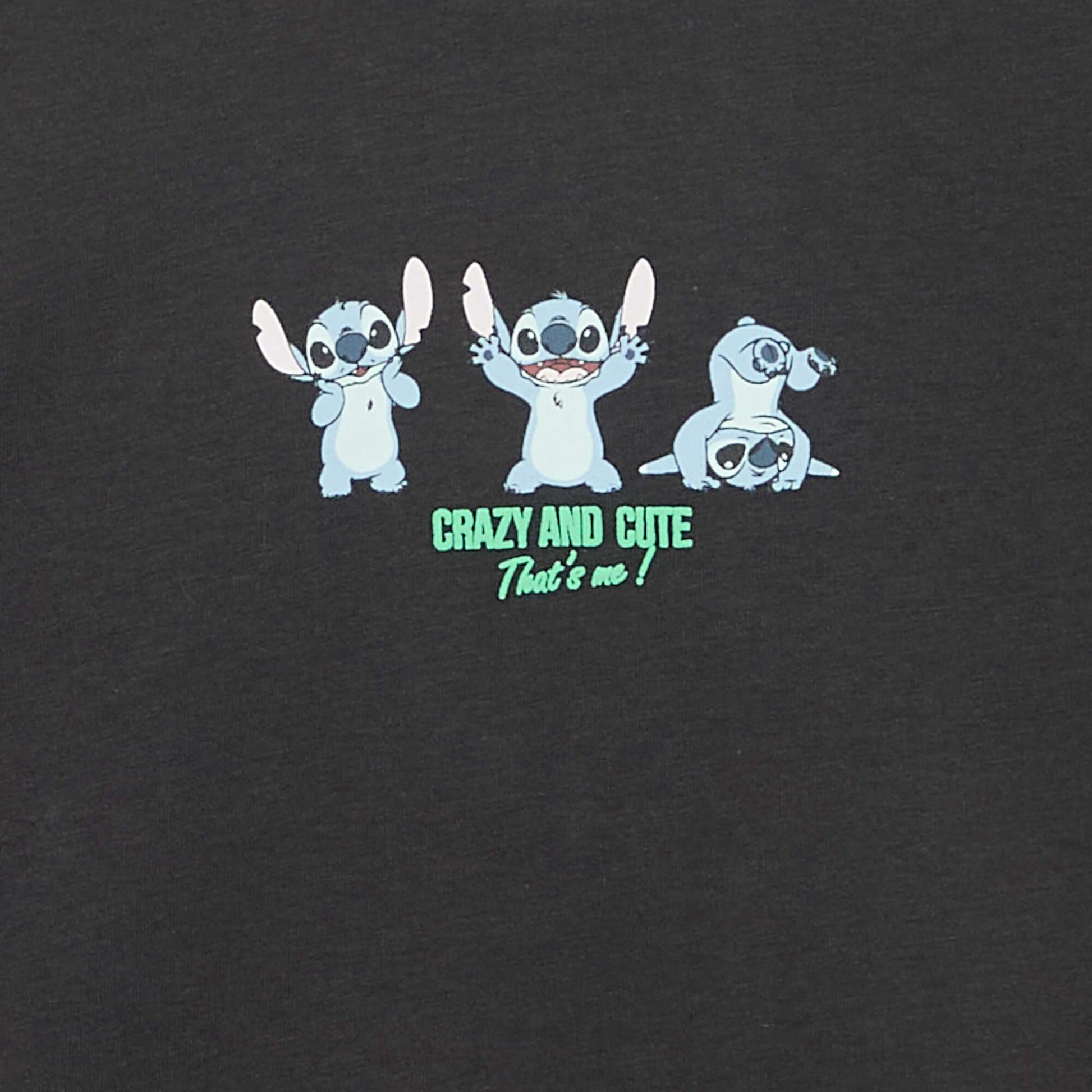 'Disney' Short-Sleeved T-Shirt BLACK