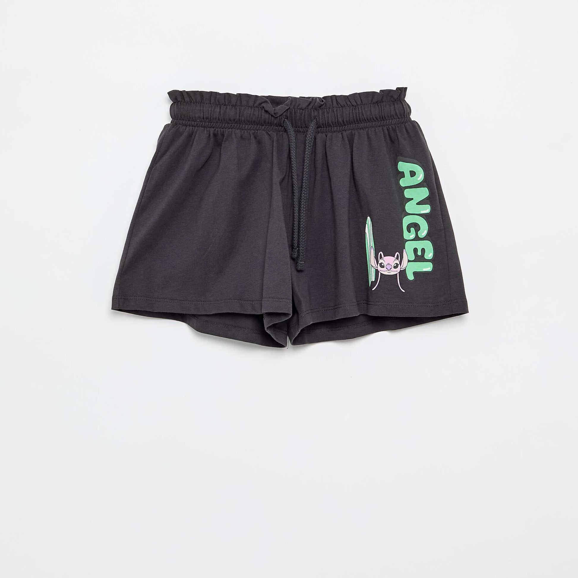 Disney Cotton Jersey Shorts BLACK