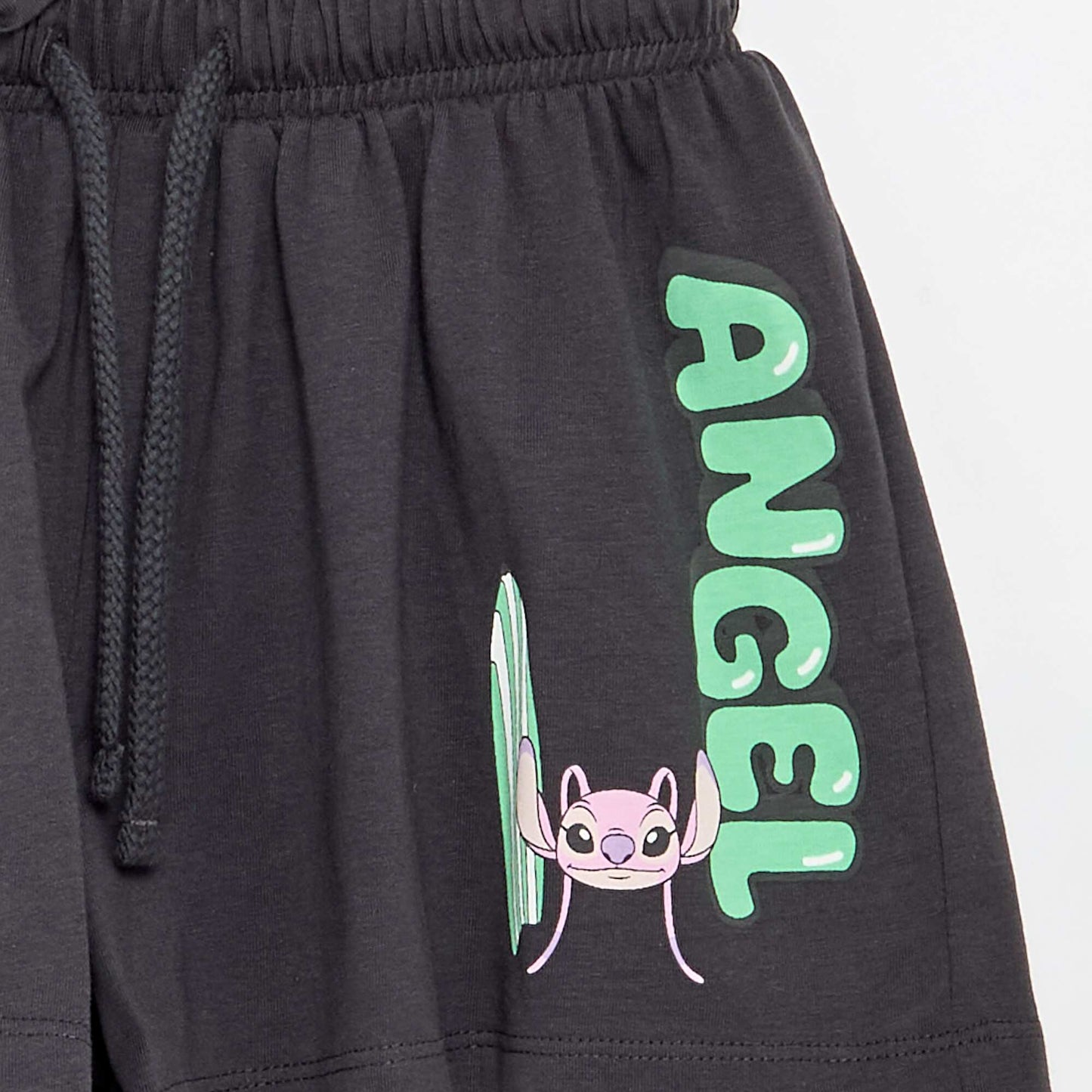 Disney Cotton Jersey Shorts BLACK