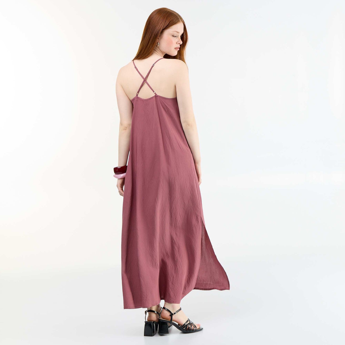 Fluid long dress PINK