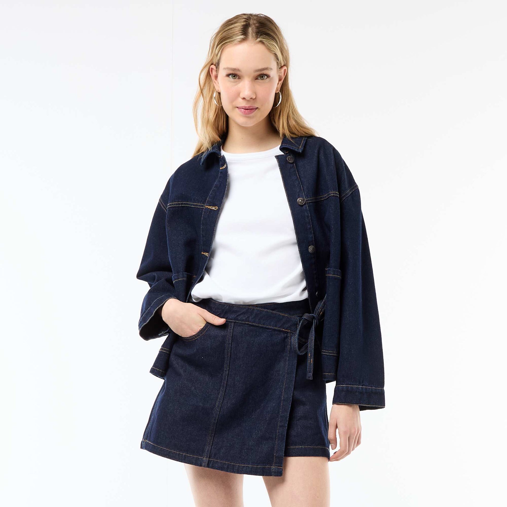 Denim Skort BLUE