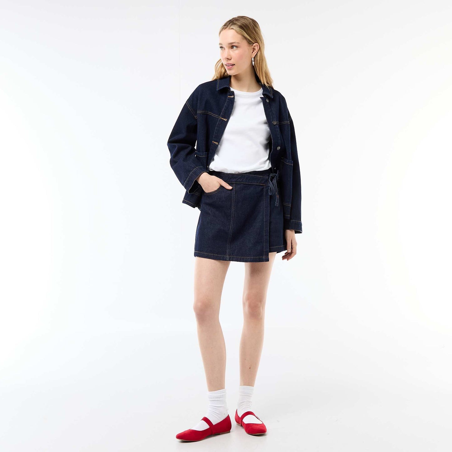 Denim Skort BLUE