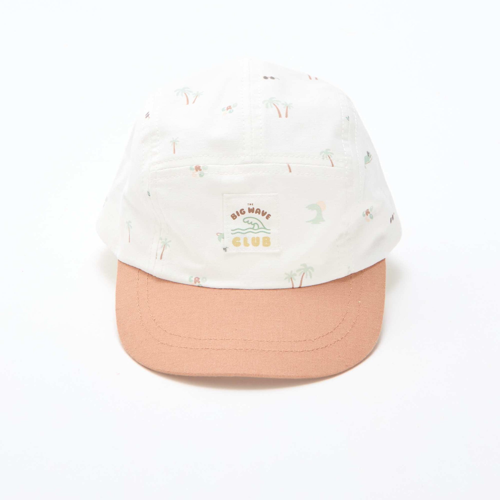 Patterned Fabric Cap BEIGE