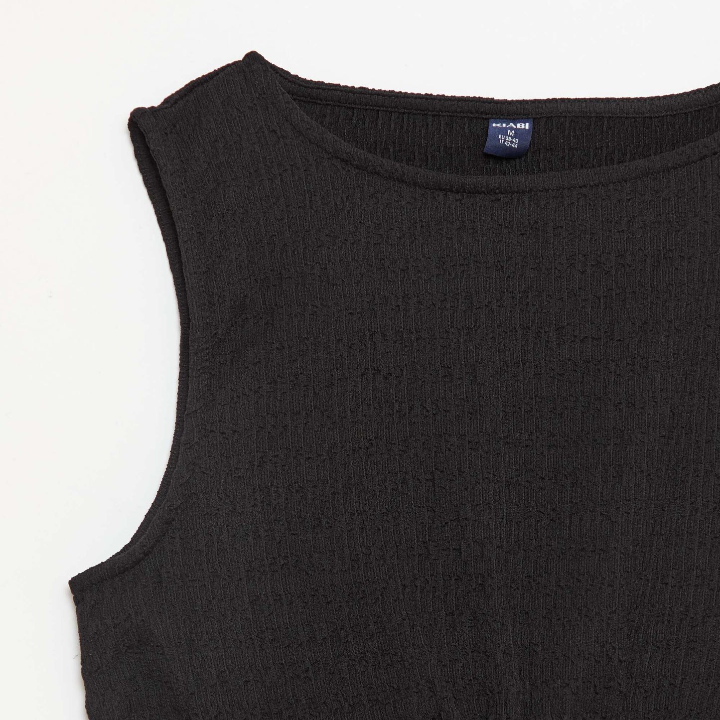 Fitted Crêpe Top BLACK
