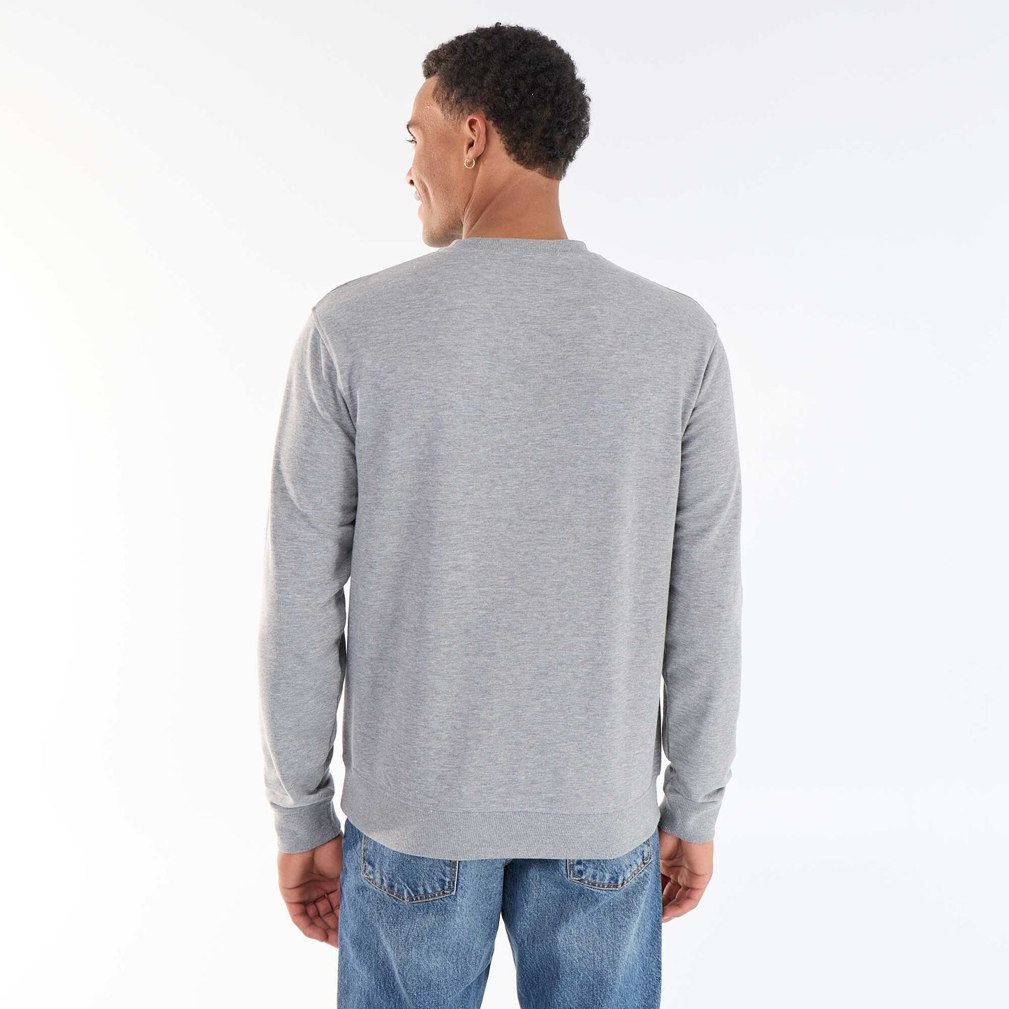 Plain French Terry Sweatshirt GREY