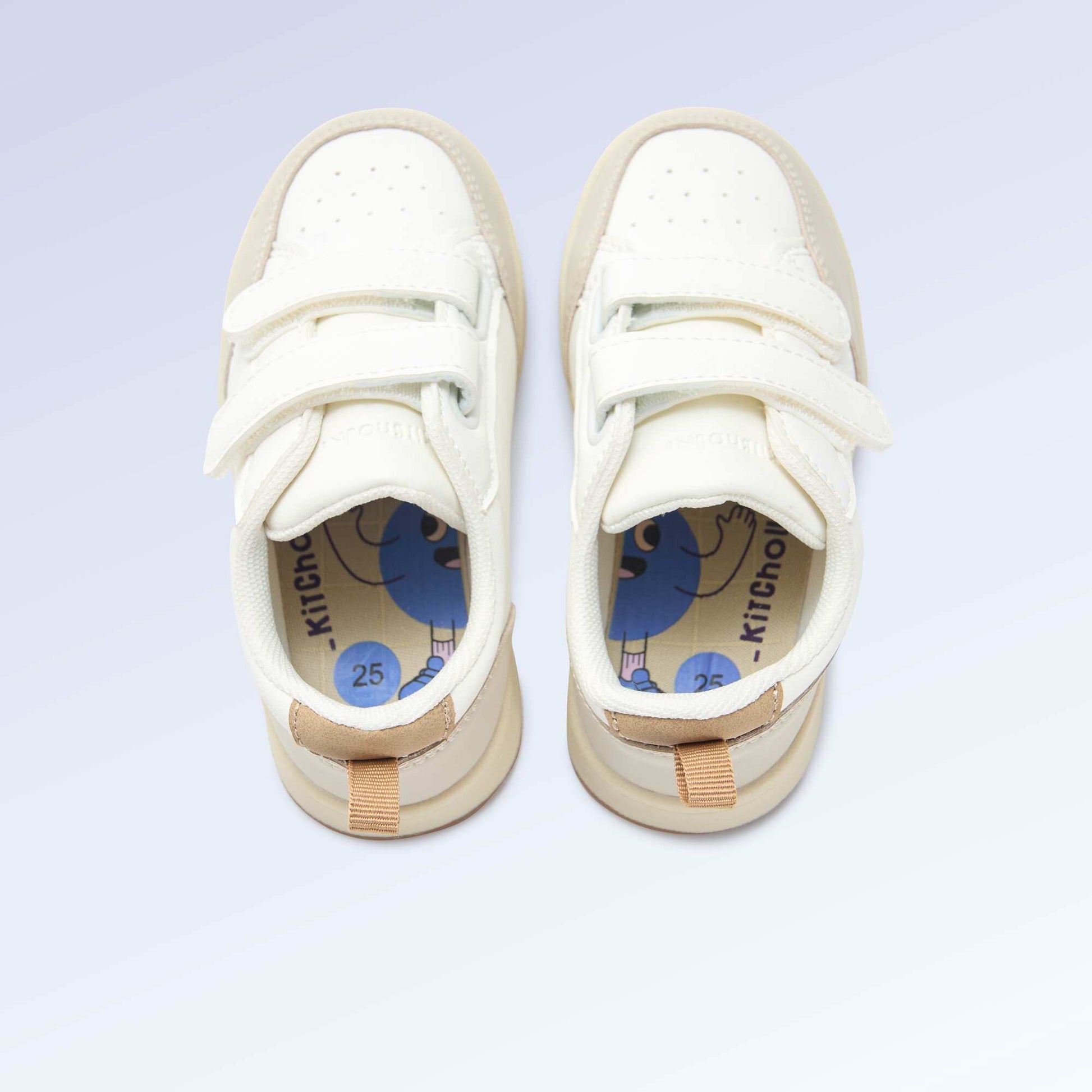 Velcro Sneakers - 'Walking' Motor Skills Level 4 - Kitchoun BEIGE