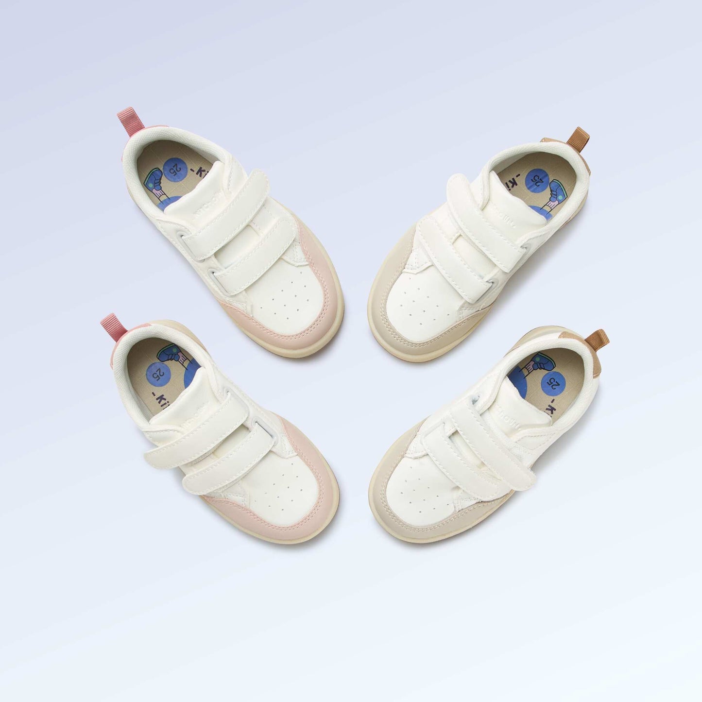 Velcro Sneakers - 'Walking' Motor Skills Level 4 - Kitchoun BEIGE