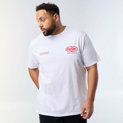 Short-sleeved printed T-shirt WHITE