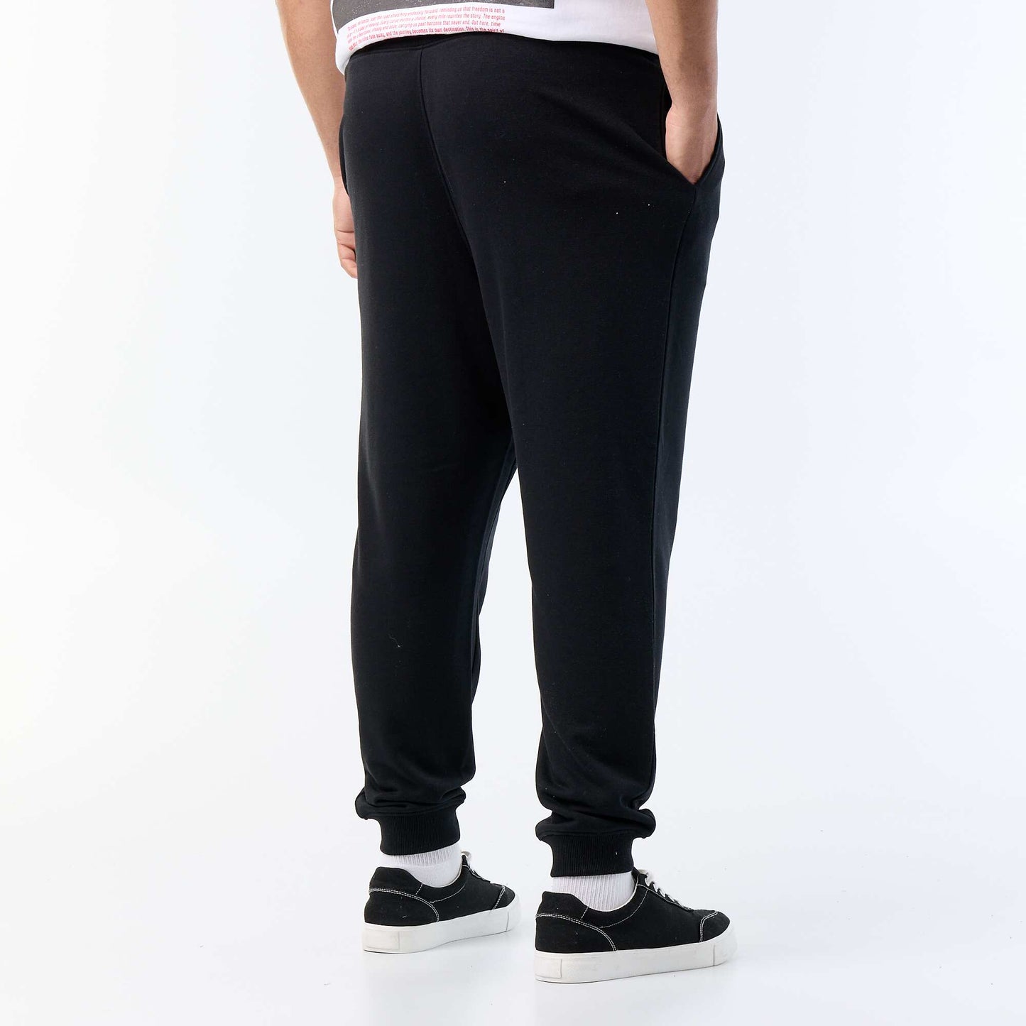 Brushed fleece joggers BLACK