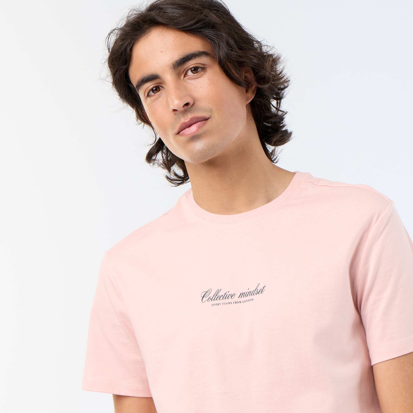 Printed Short-Sleeved T-Shirt PINK