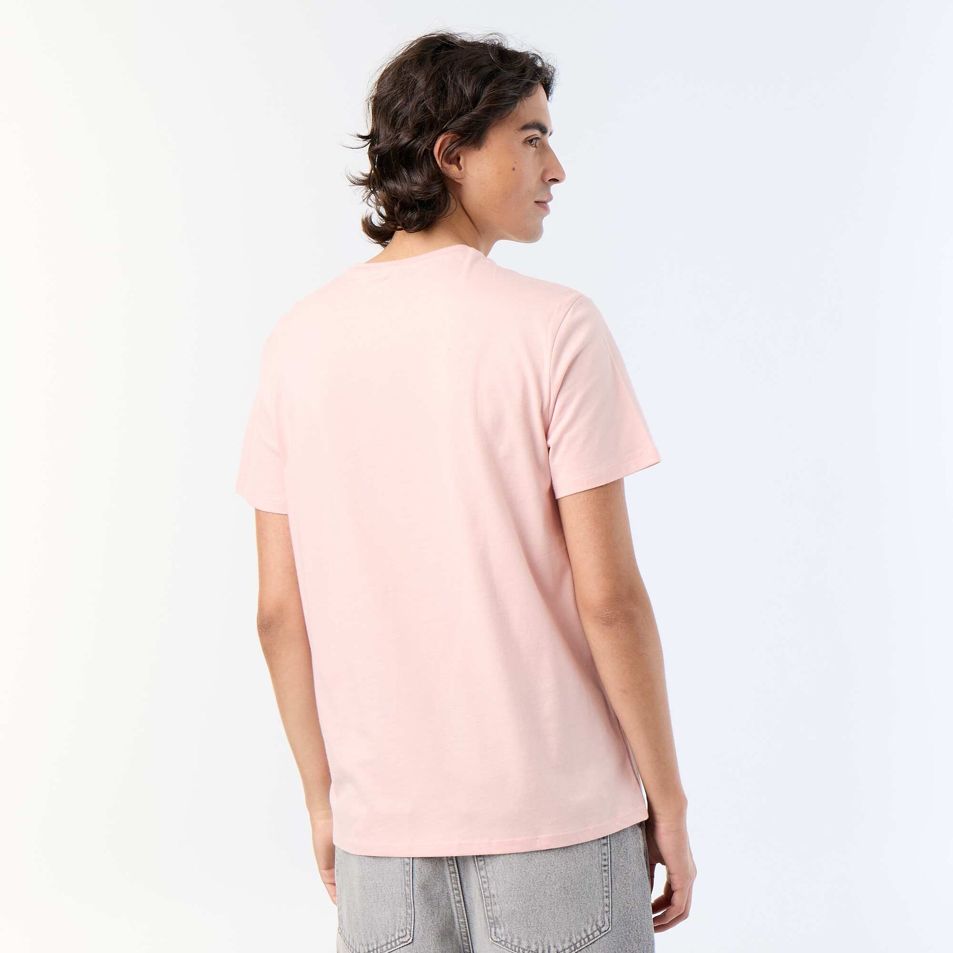 Printed Short-Sleeved T-Shirt PINK
