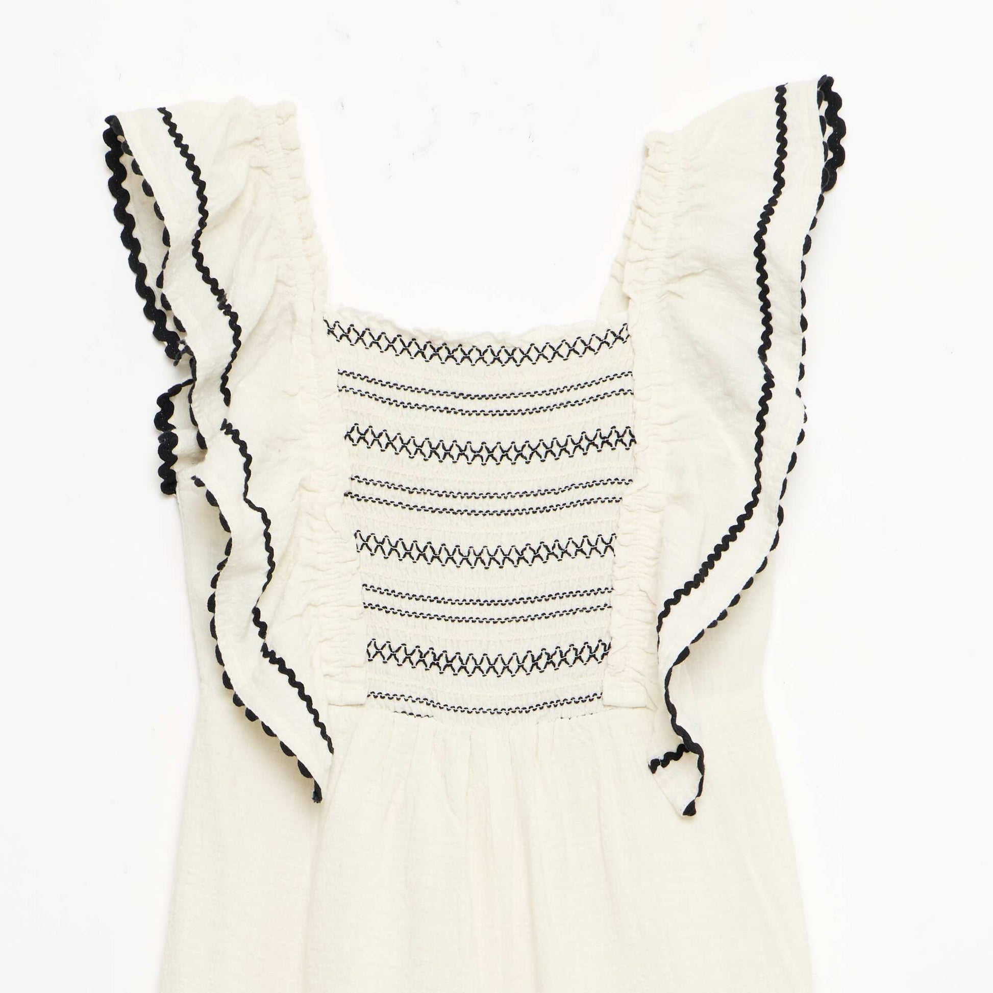 Jumpsuit with Ruffles BEIGE