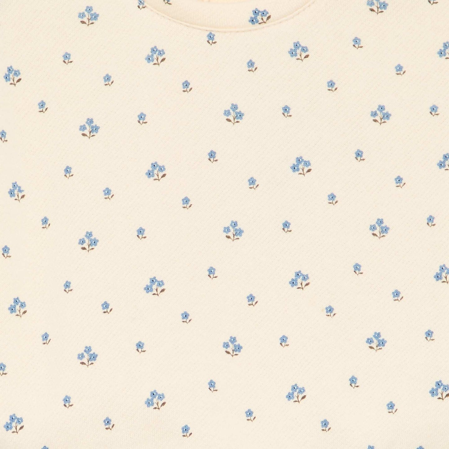 Patterned Fleece Sweatshirt WHITE