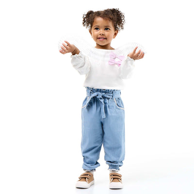 Lightweight denim pants BLUE