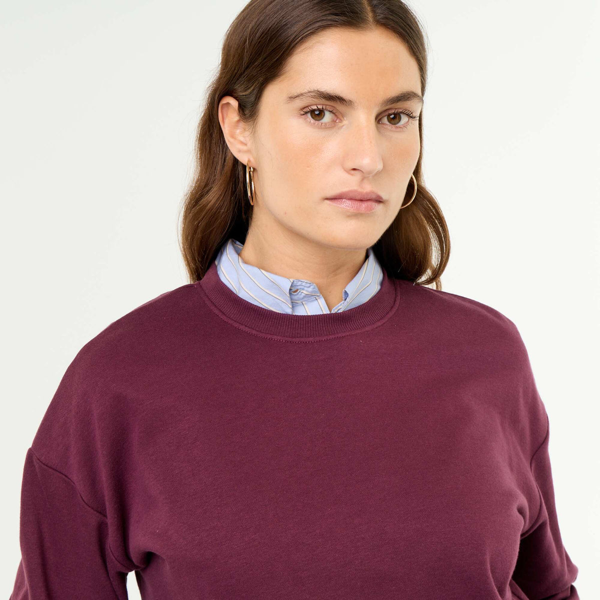 Plain French Terry Sweatshirt PINK