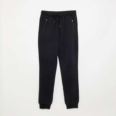Plain basic joggers BLACK