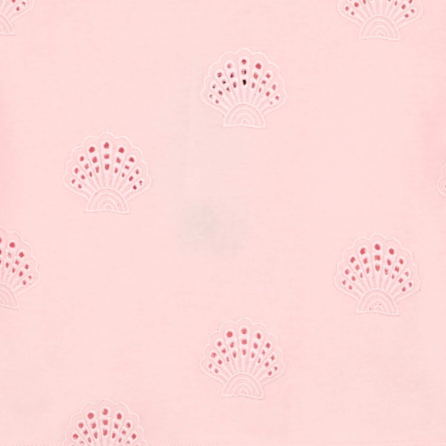 მოჭრილი მაისური Broderie Anglaise PINK-ით