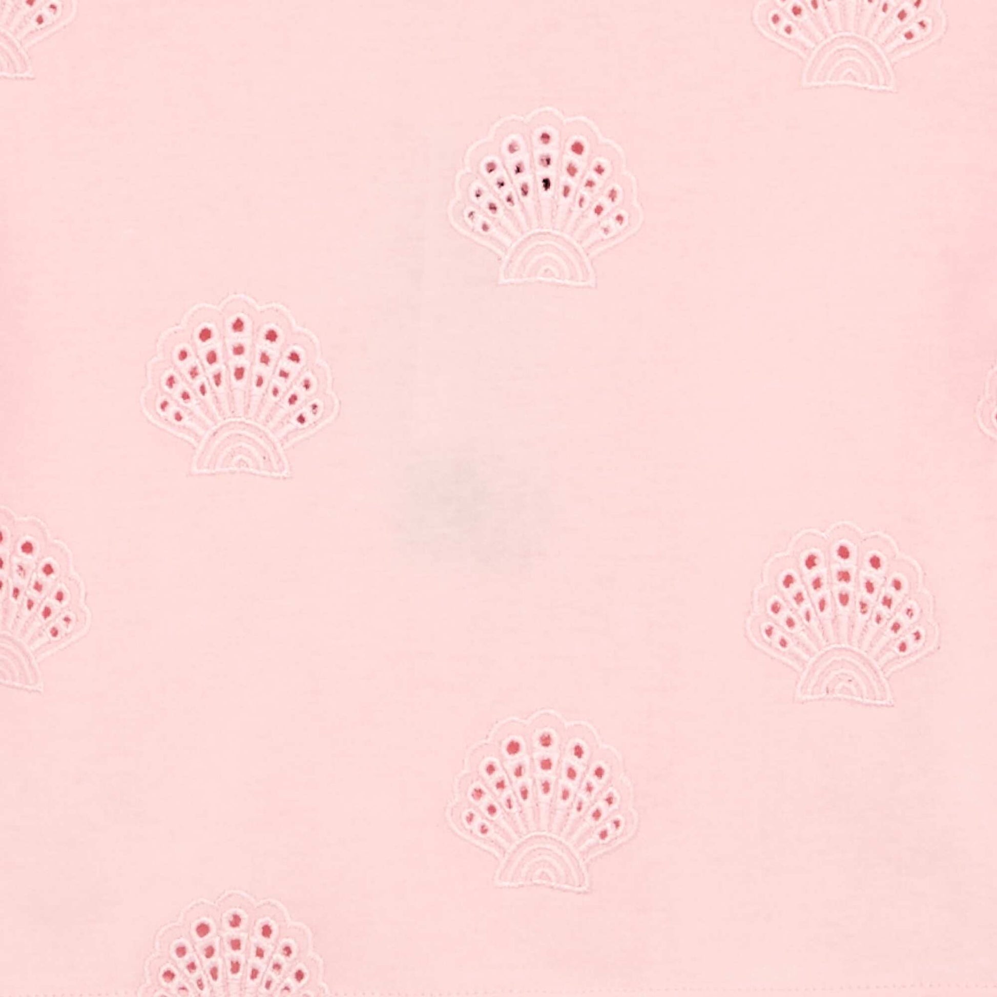 მოჭრილი მაისური Broderie Anglaise PINK-ით