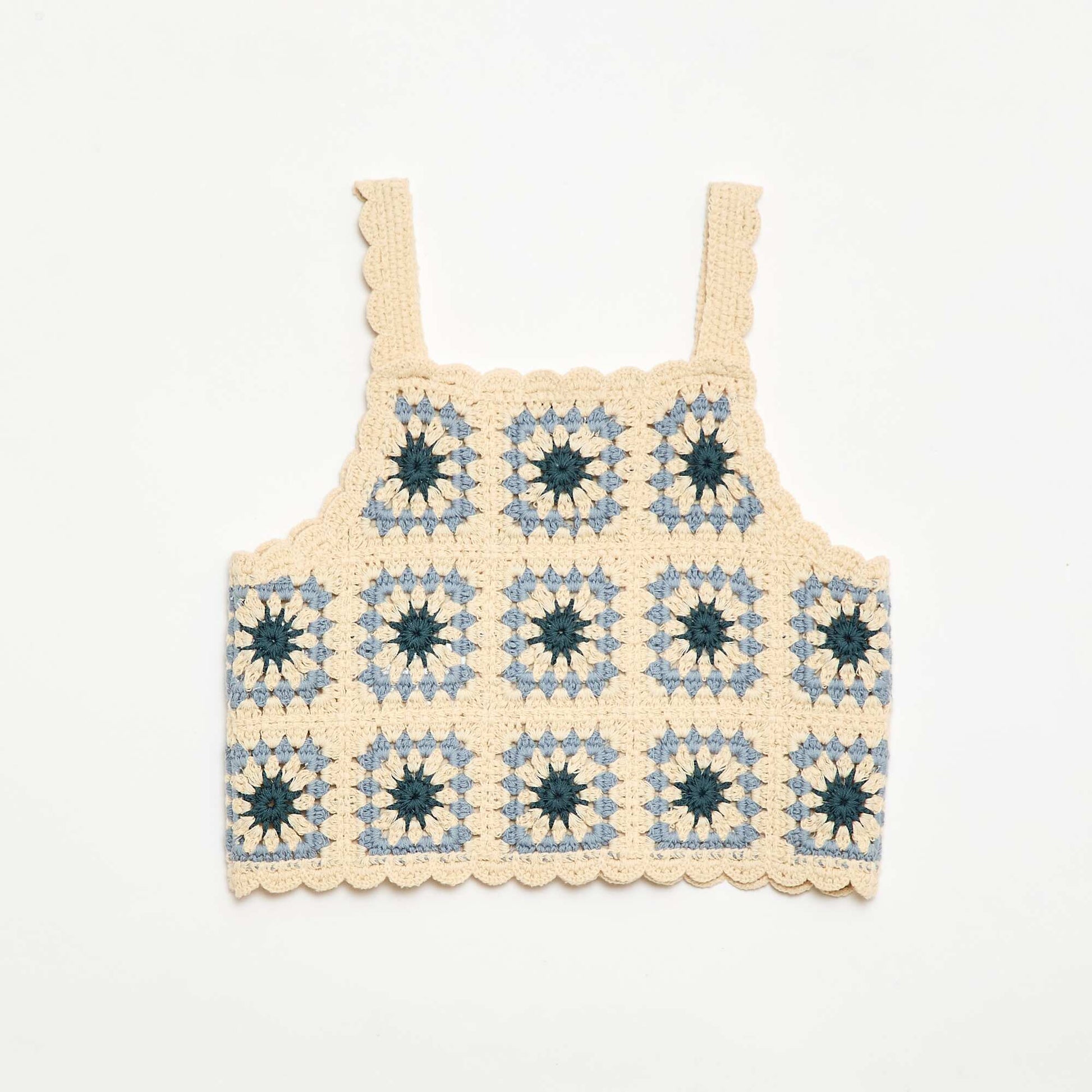 Crochet Tank Top BEIGE
