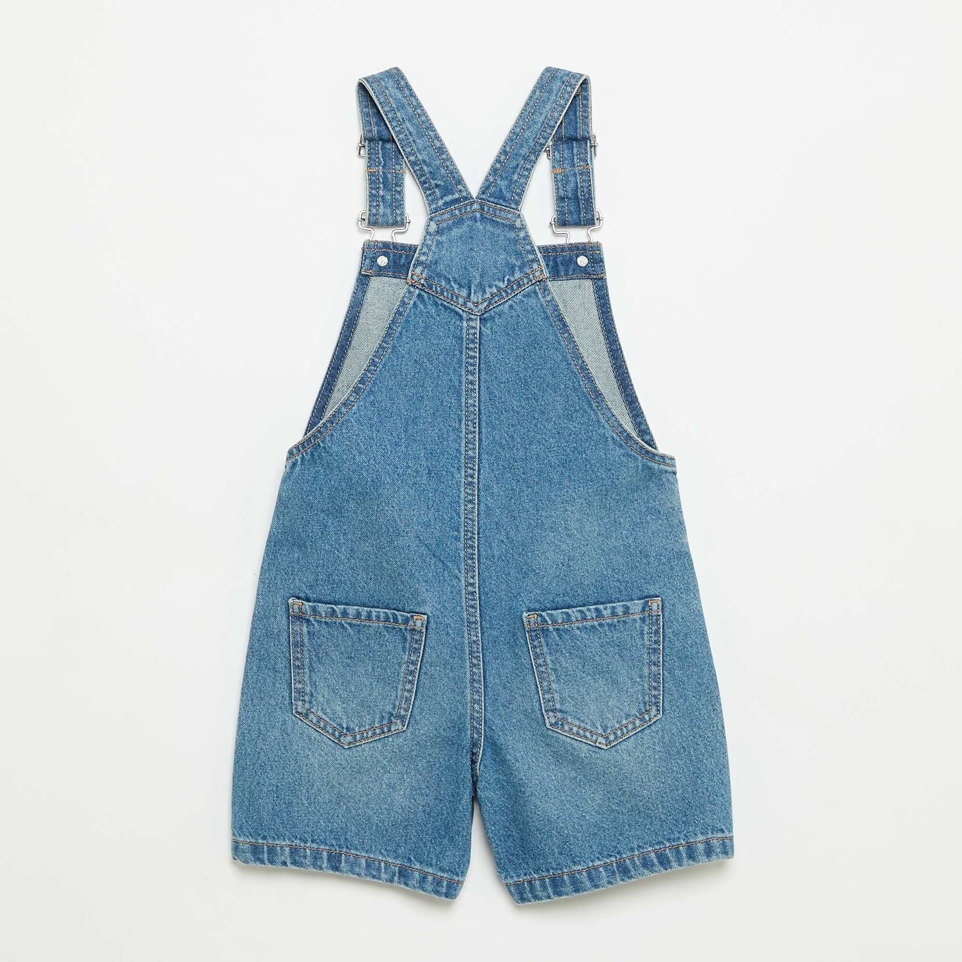 Denim Short Overalls BLUE