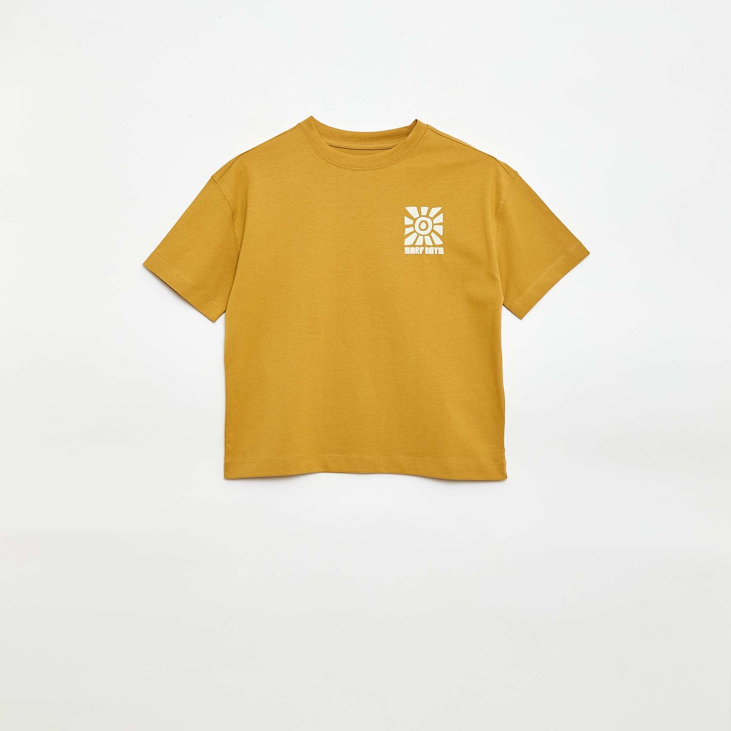 Printed short-sleeved T-shirt YELLOW