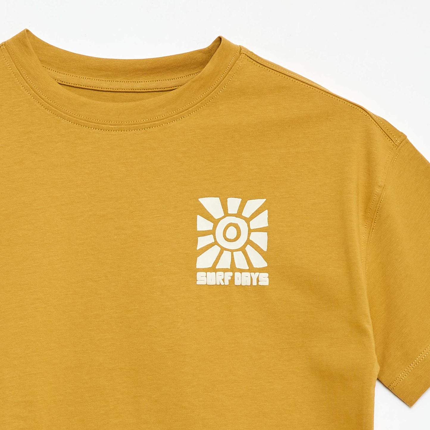 Printed short-sleeved T-shirt YELLOW