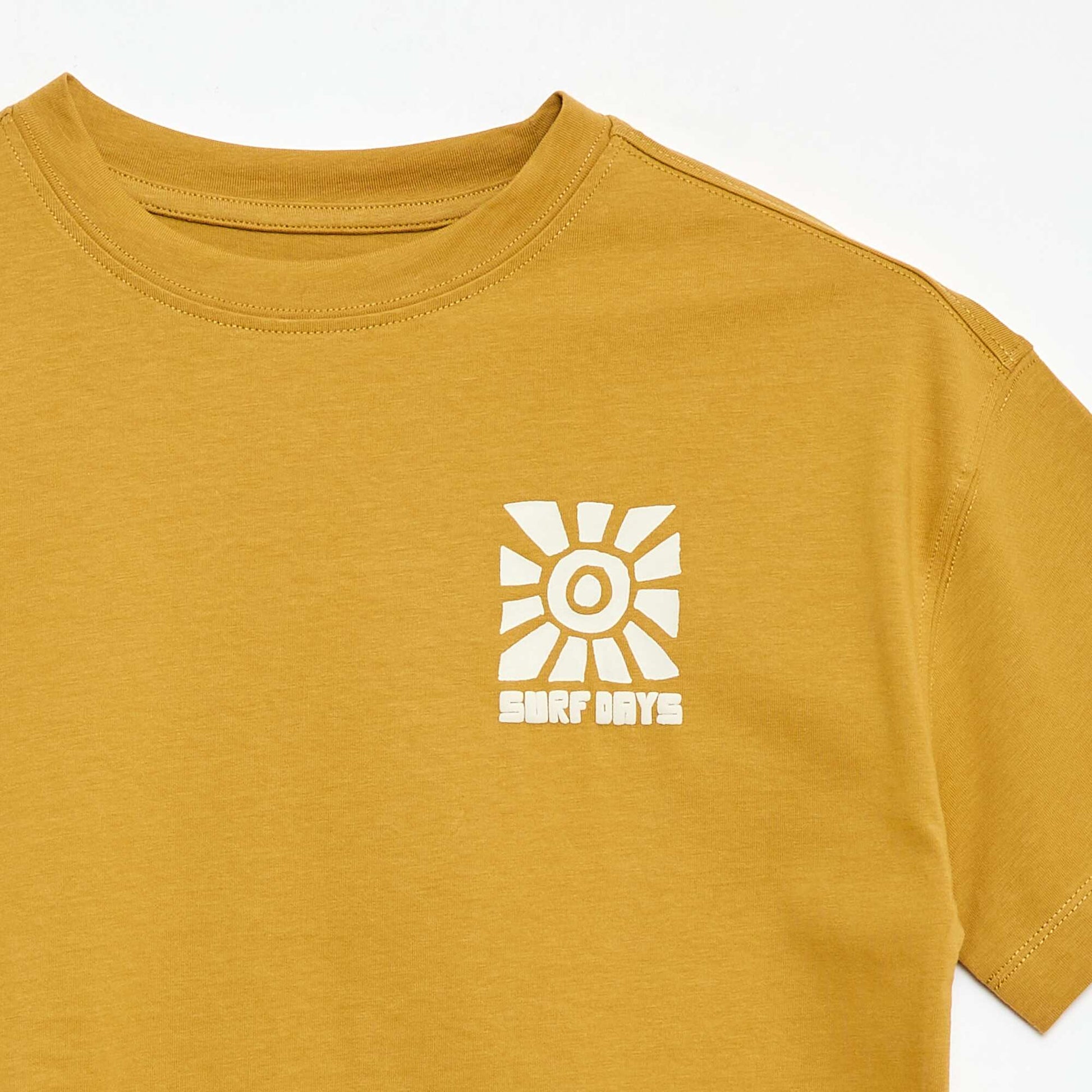 Printed short-sleeved T-shirt YELLOW