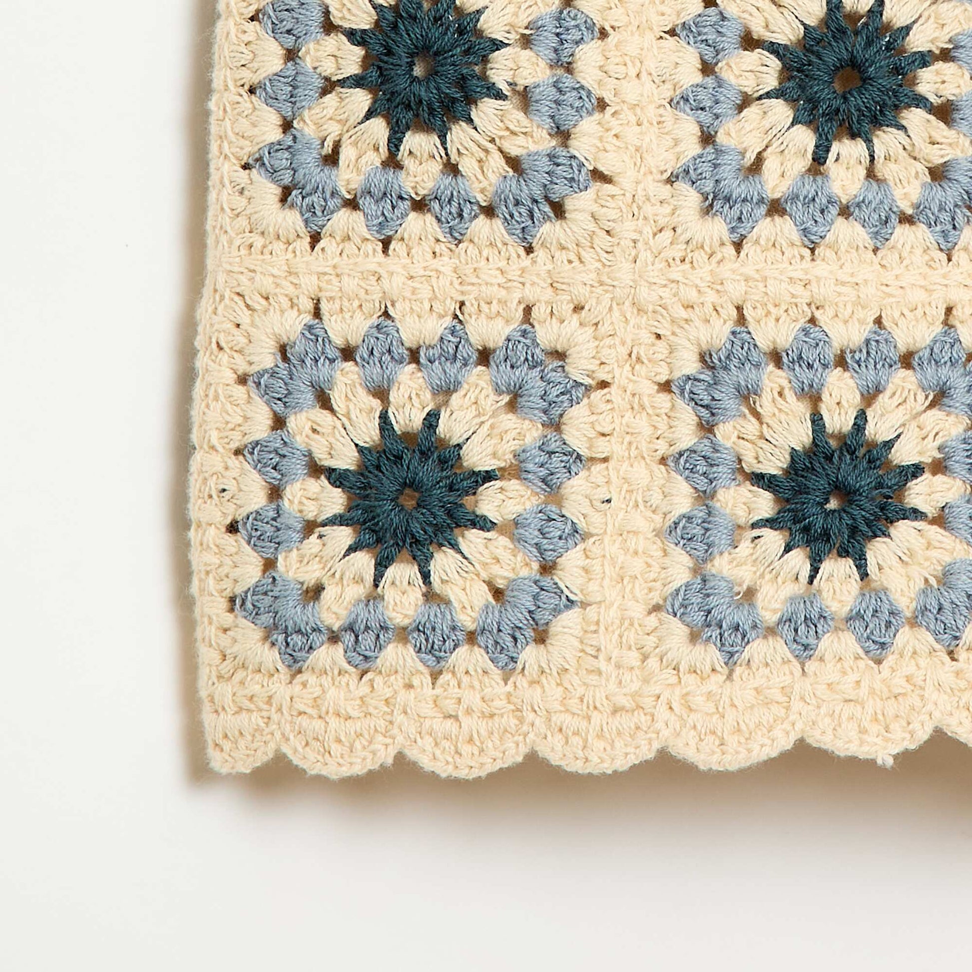 Patterned Crochet Shorts BEIGE