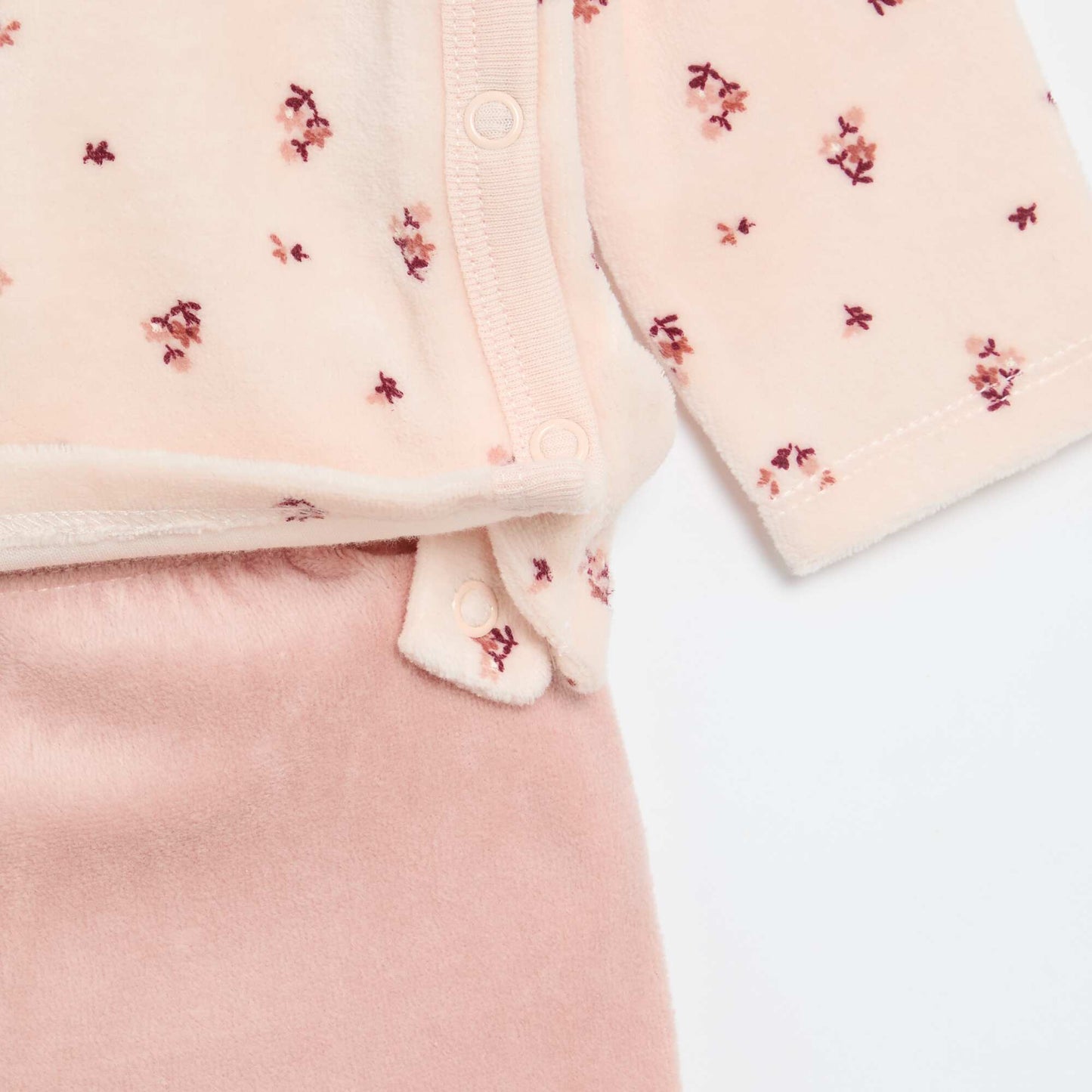 2-piece Velour Pyjamas PINK