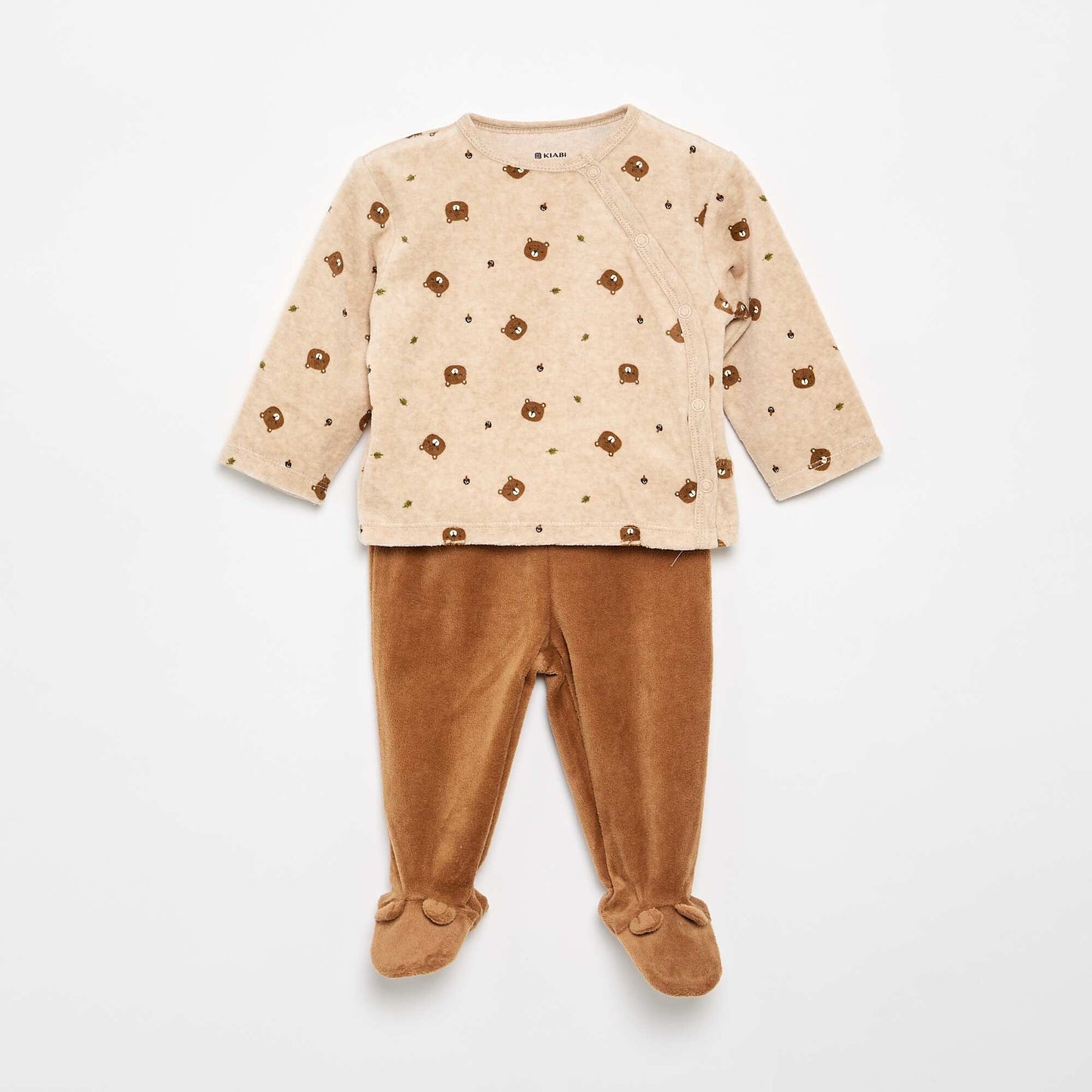 2-piece Velour Pyjamas BROWN