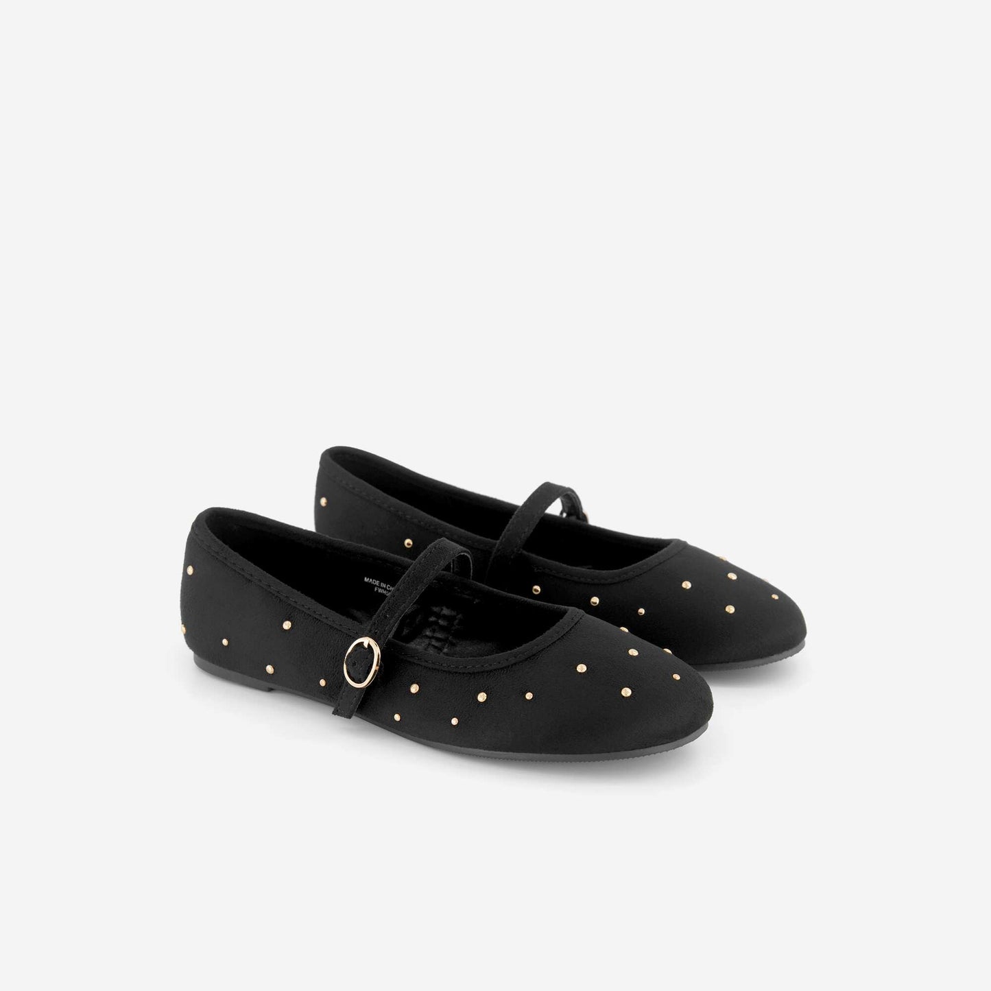 Ballerinas with strap BLACK