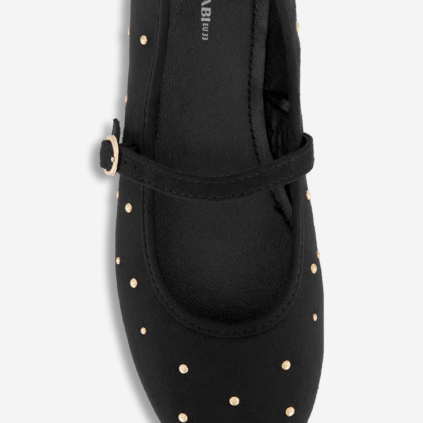 Ballerinas with strap BLACK