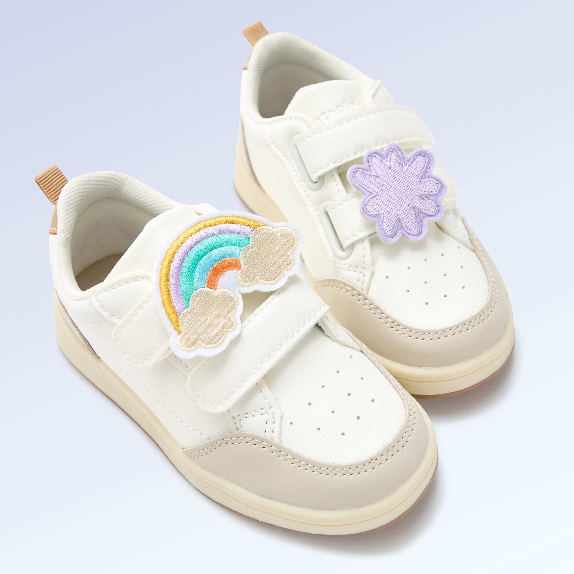 Set of 2 slip-on patches to personalize your 'Kitchoun' sneakers PINK
