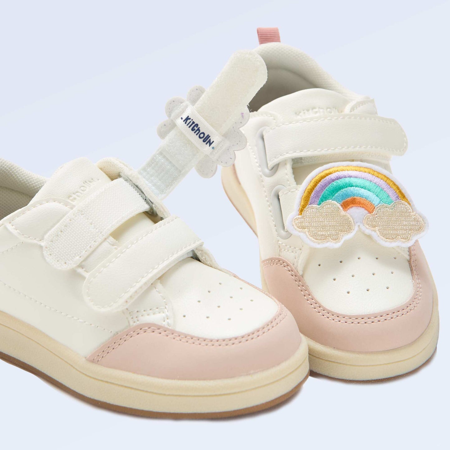 Set of 2 slip-on patches to personalize your 'Kitchoun' sneakers PINK
