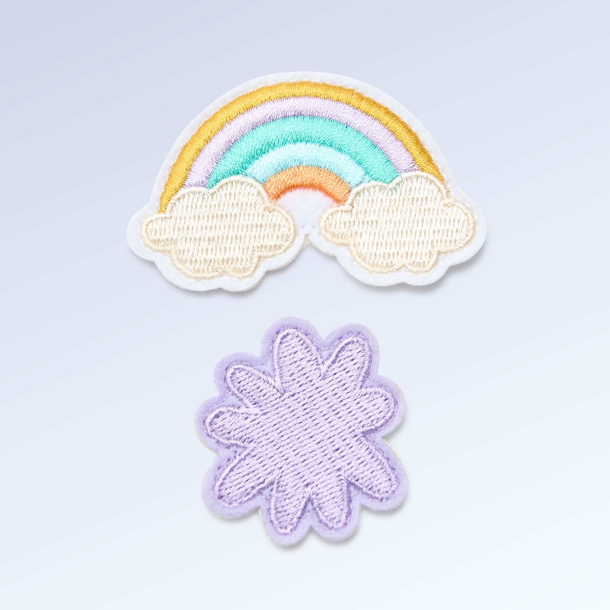 Set of 2 slip-on patches to personalize your 'Kitchoun' sneakers PINK