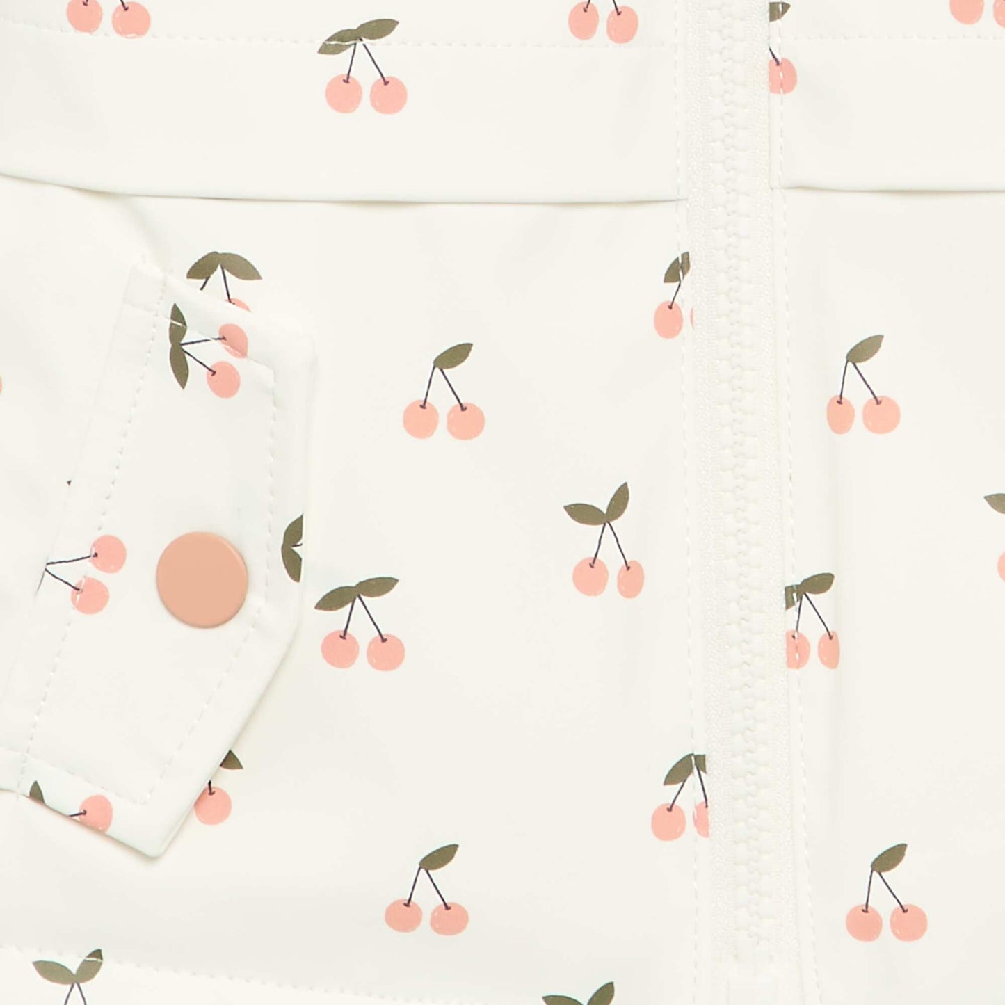 Hooded water-repellent parka WHITE