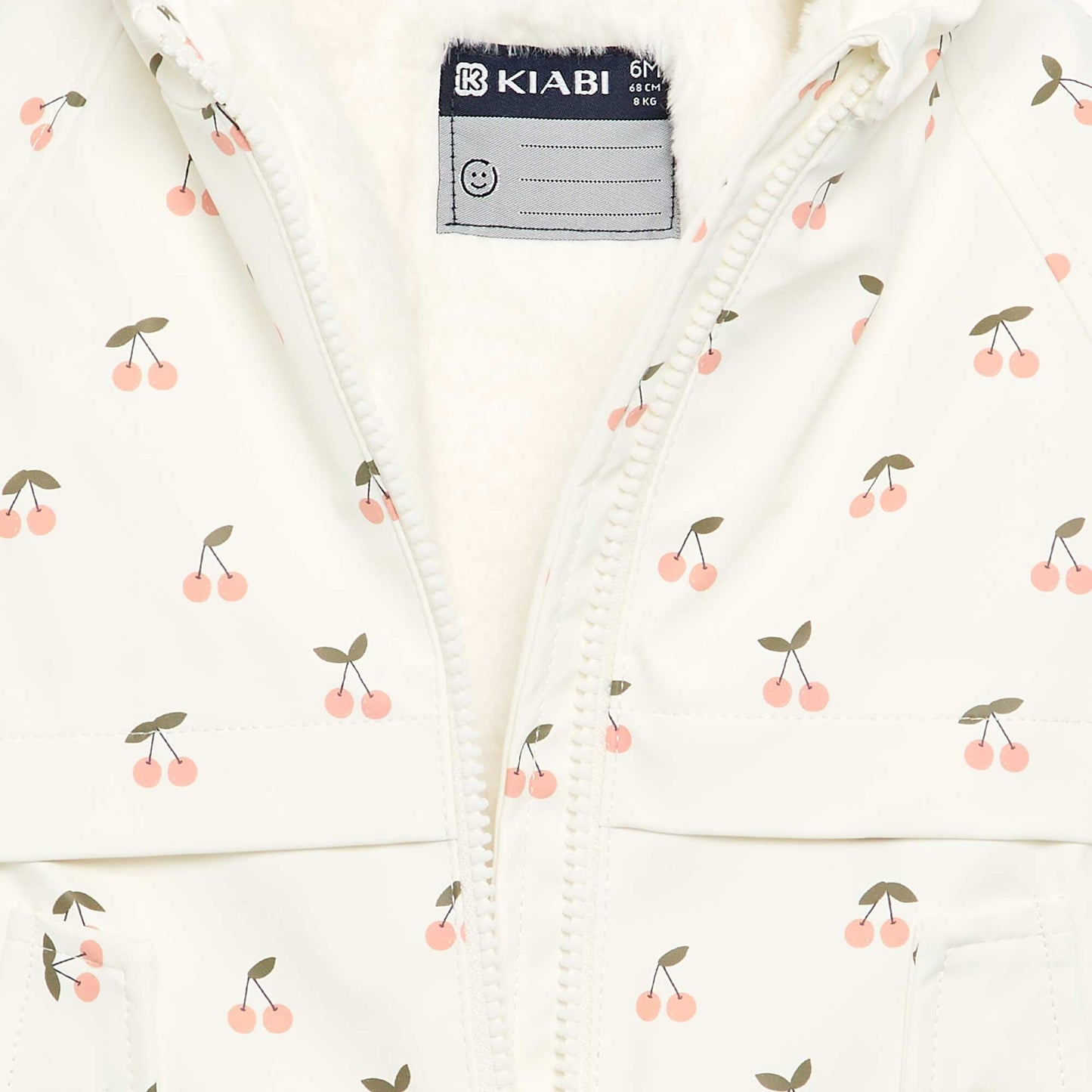 Hooded water-repellent parka WHITE
