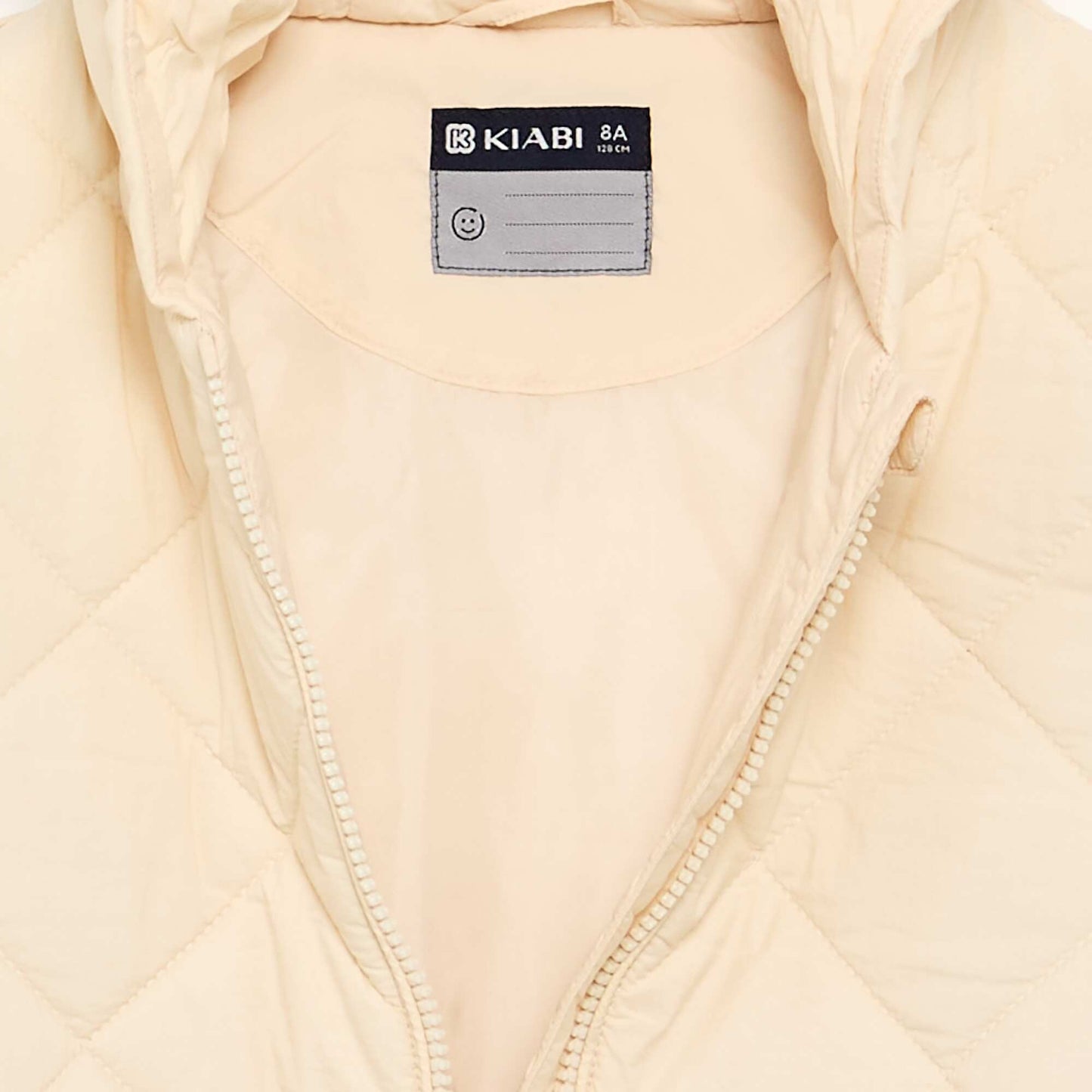 Hooded padded jacket BEIGE