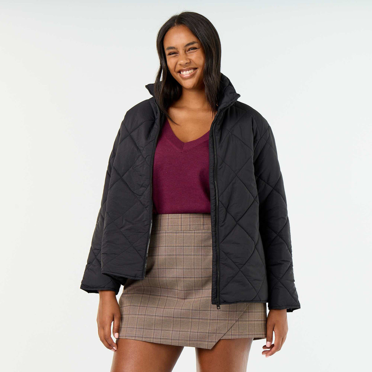 Solid Water-Repellent Jacket BLACK