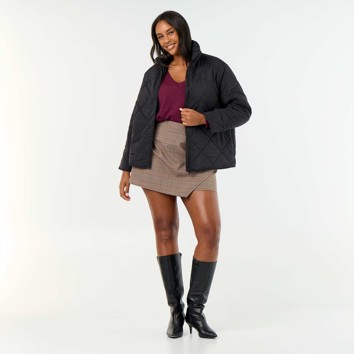 Solid Water-Repellent Jacket BLACK