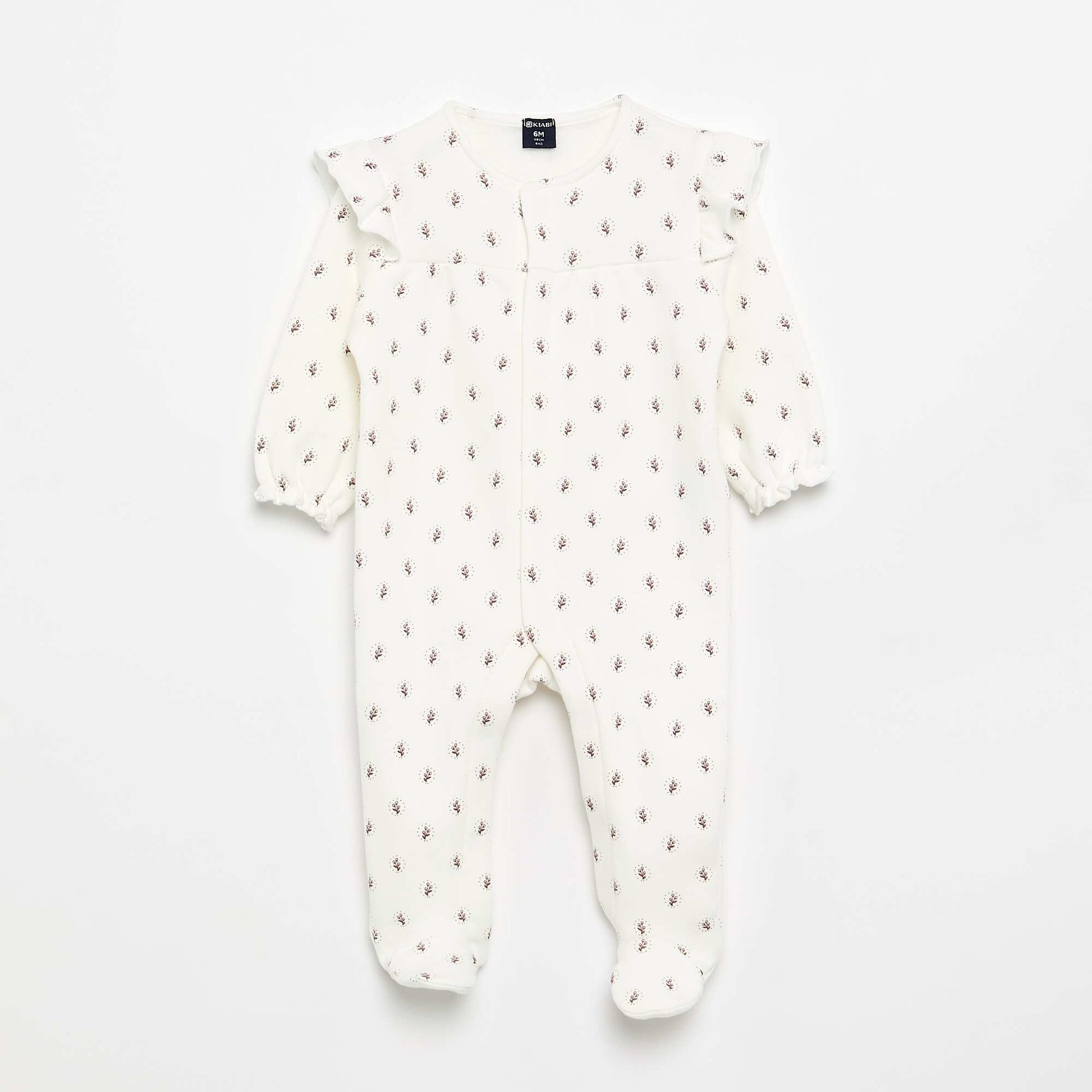 Warm Footed Sleepsuit WHITE