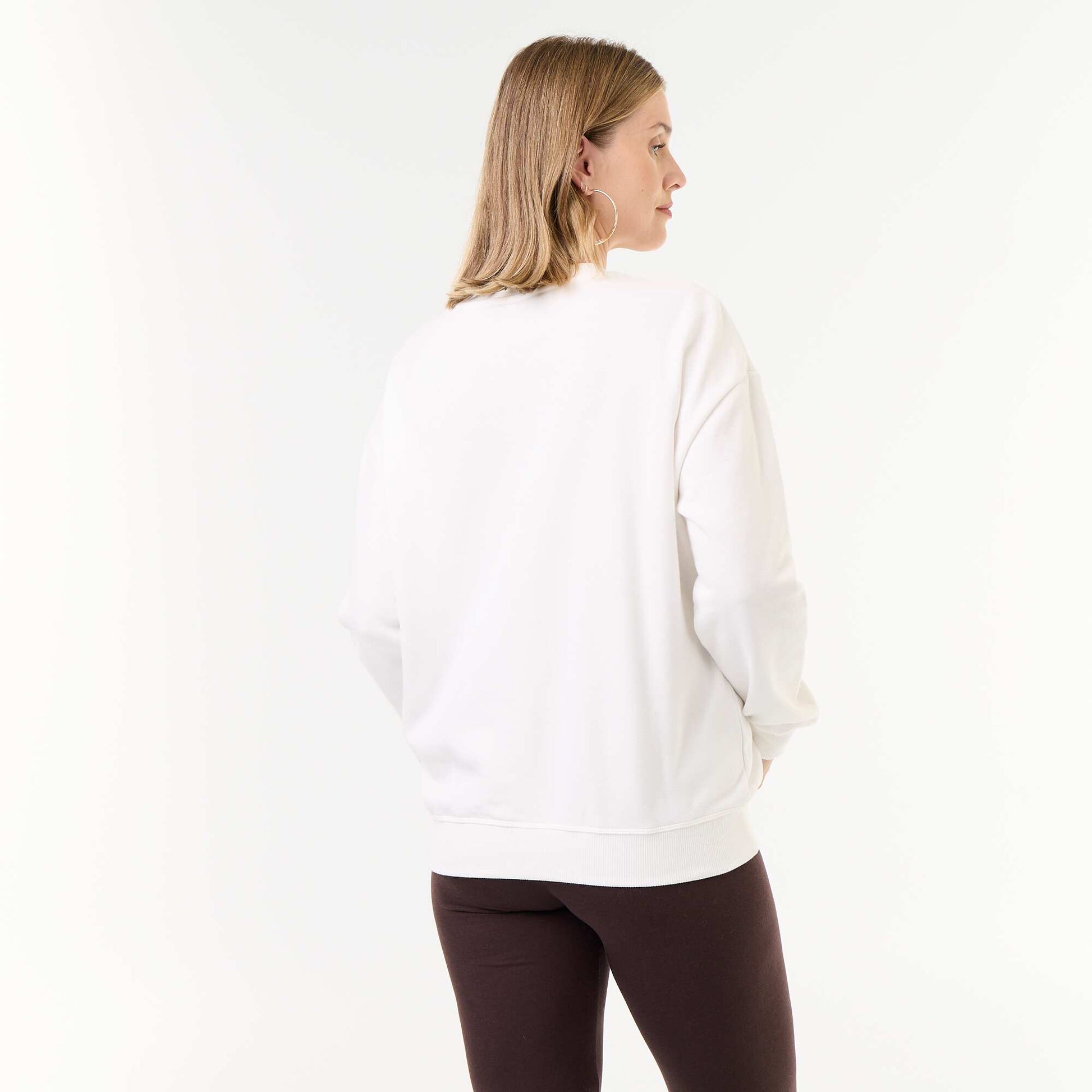 Printed Nursing Sweatshirt WHITE