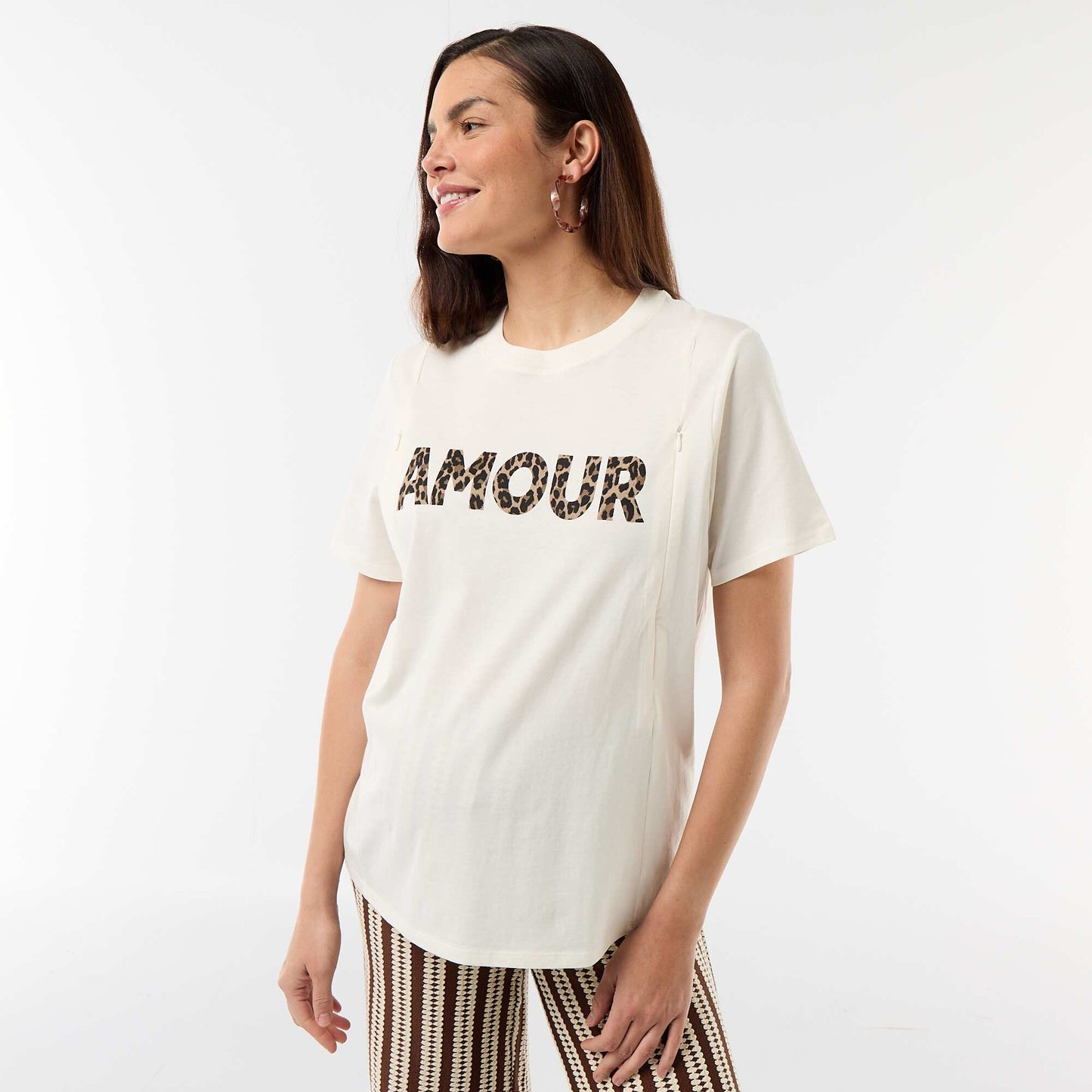 Printed Nursing T-shirt WHITE