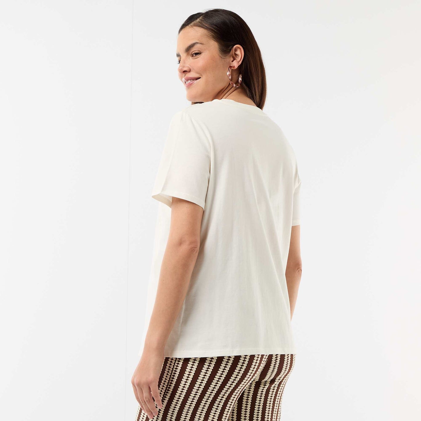 Printed Nursing T-shirt WHITE