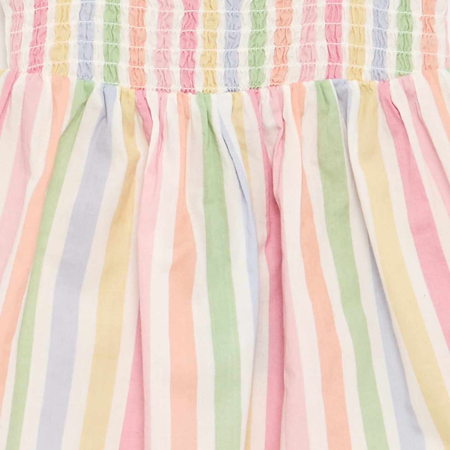 Sleeveless cotton voile dress WHITE