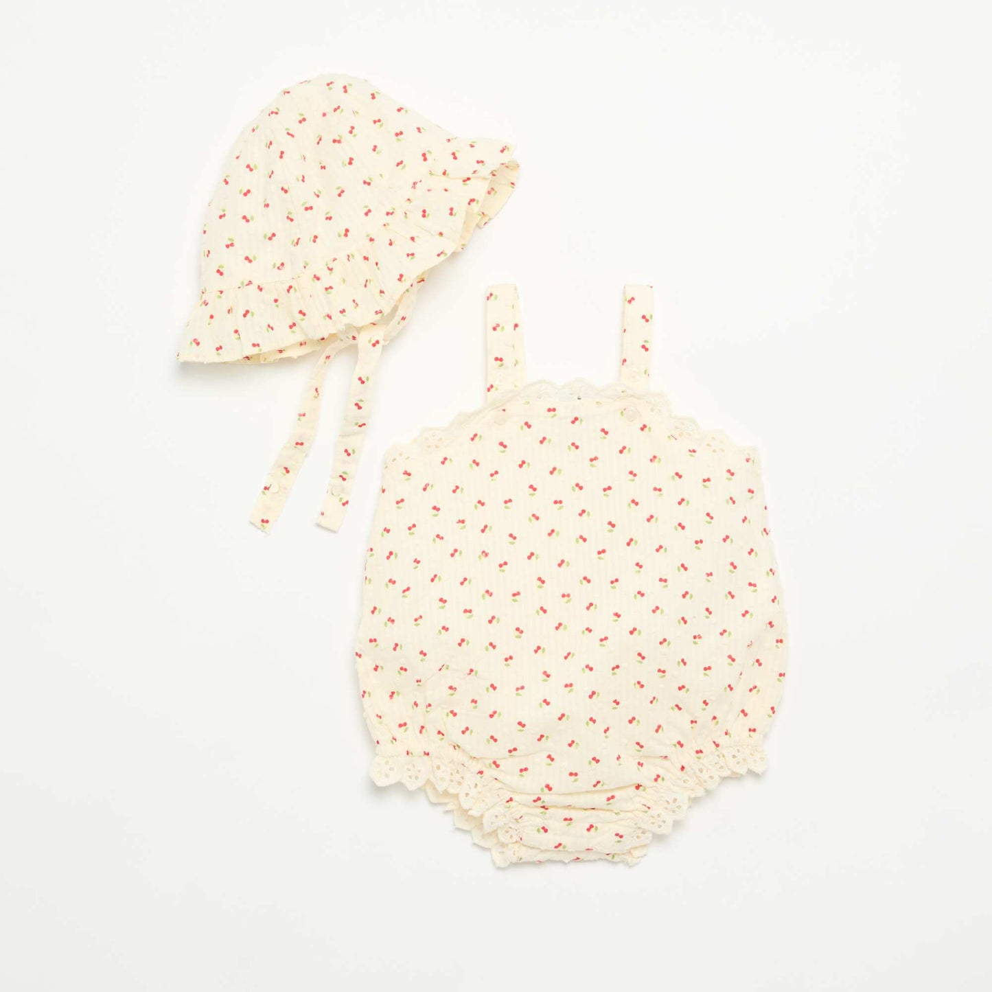 2-piece set - romper + hat BEIGE